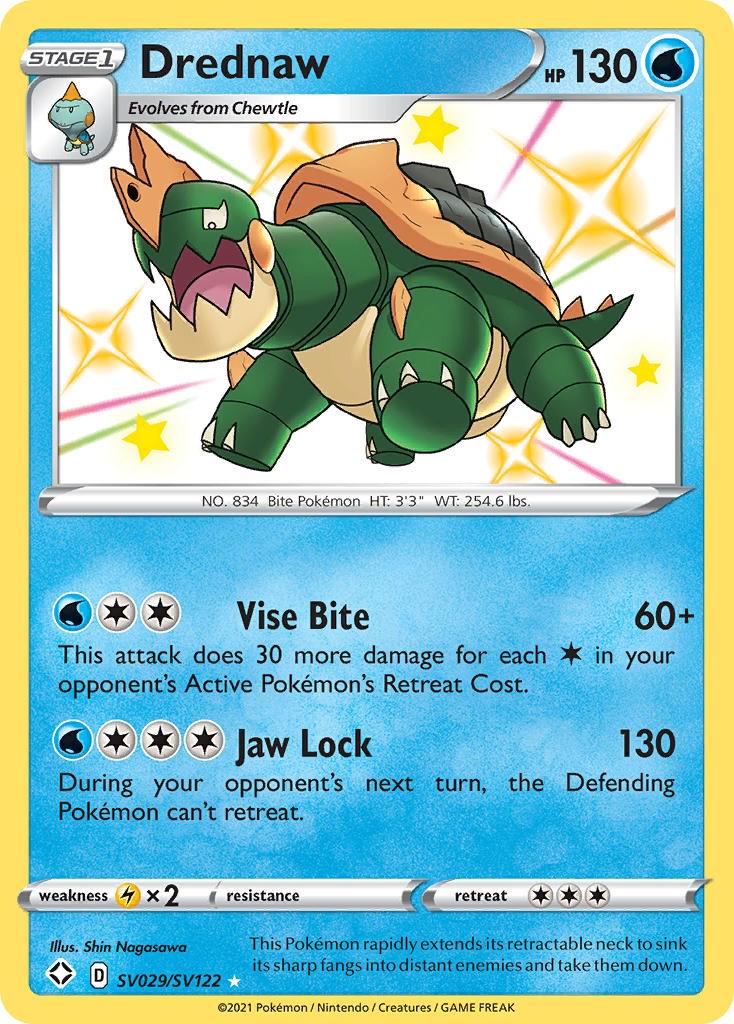 Shining Fates Drednaw Pokémon card